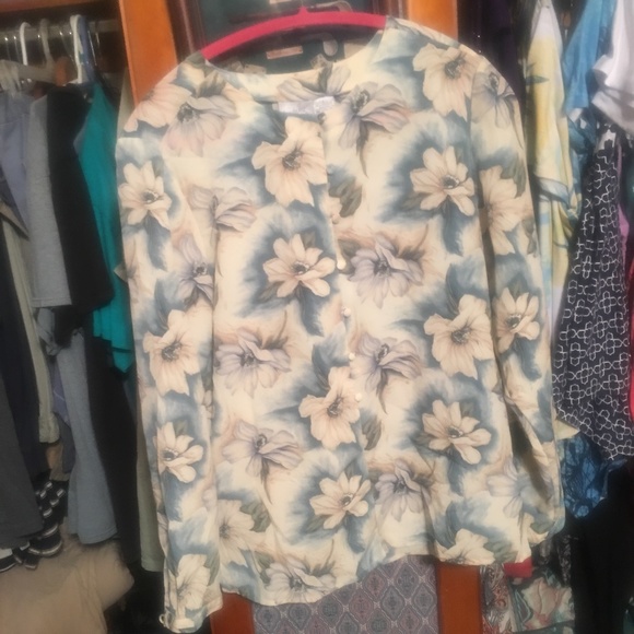 Jacqueline Ferror Buutton Down Shirt Size 4 - Picture 1 of 1